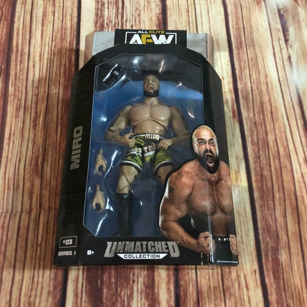 AEW Unmatched Series 1 MIRO All Elite Wrestling Action Figure New Sealed In Box